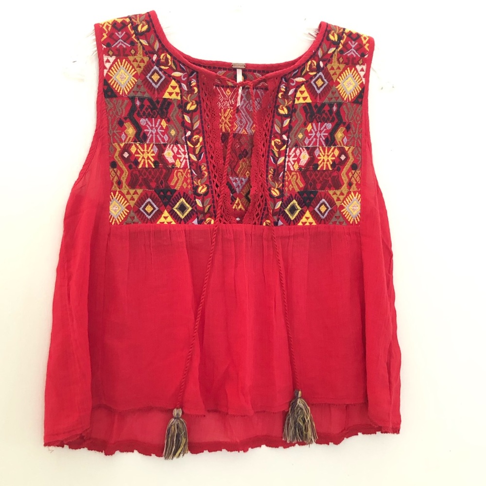 Free people embroidery top